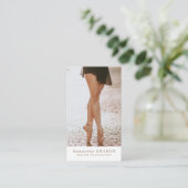Ballerina danser, balletdansinstructeur visitekaartje (Staand voorkant)