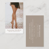 Ballerina danser, balletdansinstructeur visitekaartje (Voorkant / Achterkant)