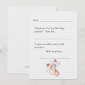 Ballerina Danser Bedankt Kinderen Brief (Voorkant / Achterkant)