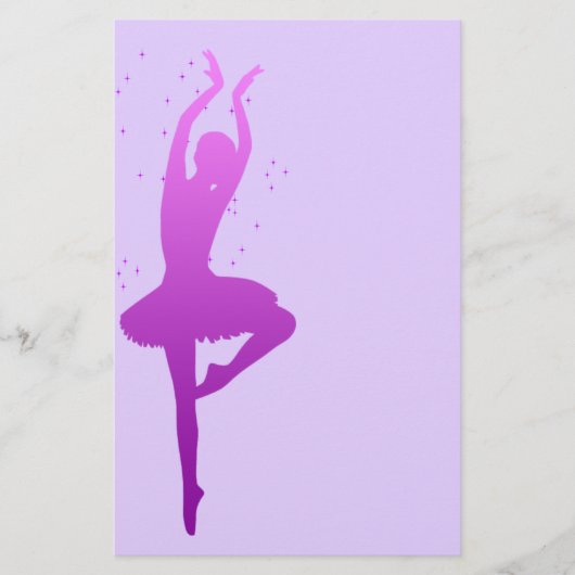 Ballerina danser briefpapier (Voorkant)