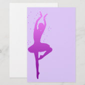 Ballerina danser briefpapier (Voorkant / Achterkant)