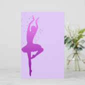 Ballerina danser briefpapier (Staand voorkant)