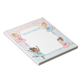 Ballerina danser gepersonaliseerde Mitswa Note Not Notitieblok (Schuin)