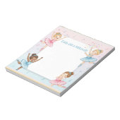Ballerina danser gepersonaliseerde Mitswa Note Not Notitieblok (Linkerzijde)