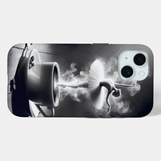 Ballerina danser in koffie Case-Mate iPhone case (Achterkant (horizontaal))