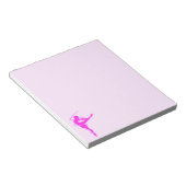 Ballerina-danser met gloed effect notitieblok (Schuin)
