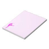 Ballerina-danser met gloed effect notitieblok (Linkerzijde)