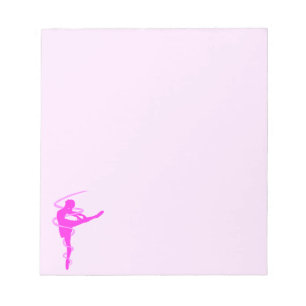 Ballerina-danser met gloed effect notitieblok