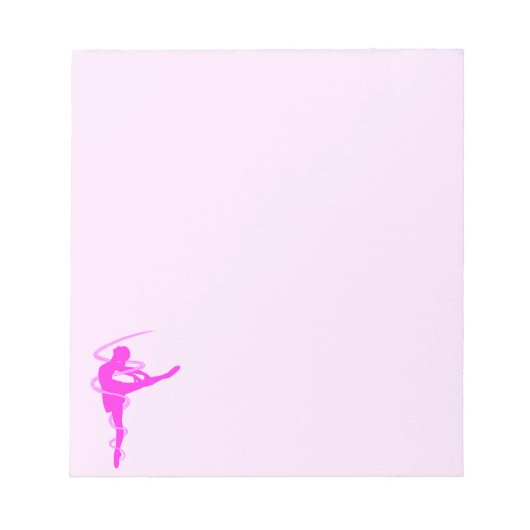 Ballerina-danser met gloed effect notitieblok (Voorkant)