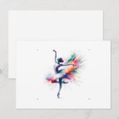 Ballerina Danser Mok Bedankkaart (Voorkant / Achterkant)