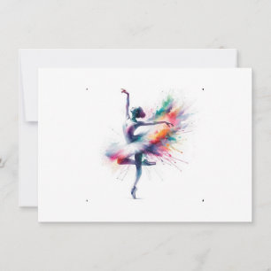 Ballerina Danser Mok Bedankkaart