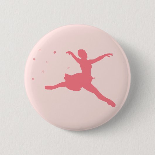 Ballerina danser ronde button 5,7 cm (Voorkant)