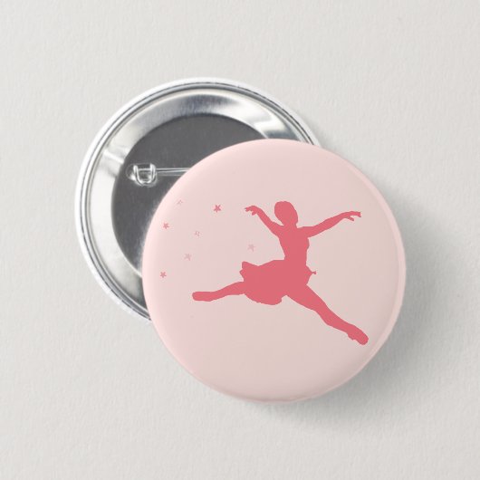 Ballerina danser ronde button 5,7 cm (Voorkant /achterkant)