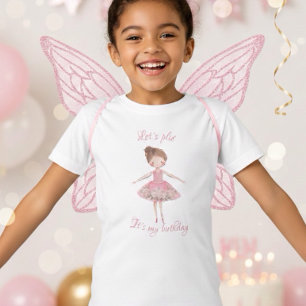 Ballerina Danser Verjaardagsfeest T-shirt