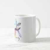 Ballerina Danser Waterverf  Koffiemok (Voorkant rechts)