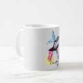 Ballerina Danser Waterverf  Koffiemok (Voorkant links)