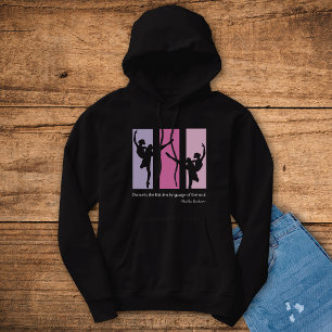 Ballerina Dansers Silhouette Roze Hoodie