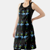 Ballerina dansers waterverf kunst schort (Insitu)