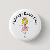 Ballerina dansles ronde button 3,2 cm (Voorkant)