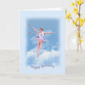 Ballerina danst boven de wolken kaart (Gele Bloem)
