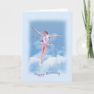 Ballerina danst boven de wolken kaart