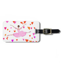 Ballerina danst in Colorful Hearts