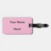 Ballerina danst in Colorful Hearts Bagagelabel (Achterkant horizontaal)