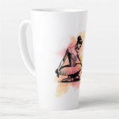 Ballerina danst in kleur latte mok (Linkerhoek)