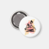Ballerina danst in kleur magneet (Voorkant / Achterkant)