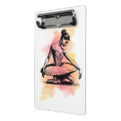 Ballerina danst in kleur mini klembord (Angled2)