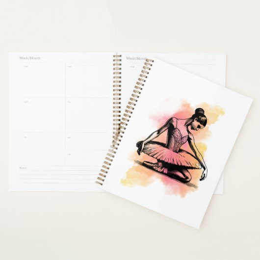 Ballerina danst in kleur planner (Display)