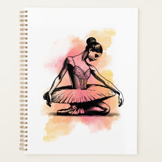Ballerina danst in kleur planner (Voorkant)