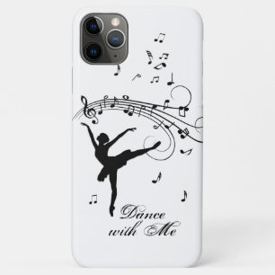 Ballerina danst met muzieknoten Case-Mate iPhone case