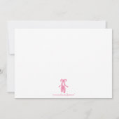 Ballerina dansuitnodiging voor een meisje met koor kaart (Achterkant)