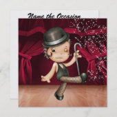 Ballerina - dansvoorstelling / cabaretfeest - S Kaart (Voorkant / Achterkant)