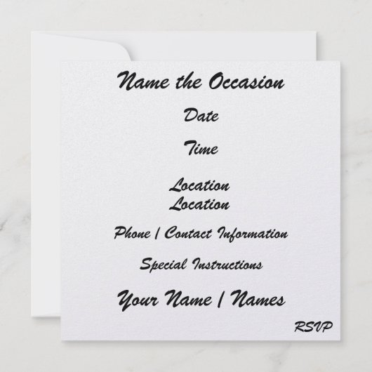 Ballerina - dansvoorstelling / cabaretfeest - S Kaart (Achterkant)