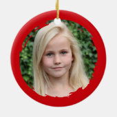 Ballerina Dated Black n Red Photo Ornament (Achterkant)