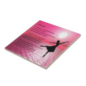 Ballerina Daughter Poem Tile Tegeltje (Zijkant)