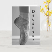 BALLERINA DAUGHTER'S BIRTHDAY PROUD VAN JOU KAART (Gele Bloem)