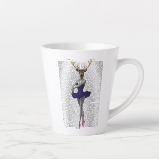Ballerina Deer in Blue Latte Mok (Rechts)
