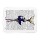 Ballerina Deer in Blue Magneet (Horizontaal)