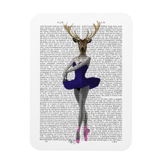 Ballerina Deer in Blue Magneet (Verticaal)