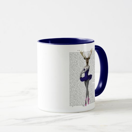 Ballerina Deer in Blue Mok (Voorkant rechts)