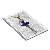 Ballerina Deer in Blue Notitieboek (Rechterzijde)