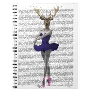 Ballerina Deer in Blue Notitieboek