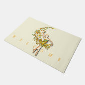 Ballerina Deurmat Ballet Danser Vrouw - Welkom (Schuin)