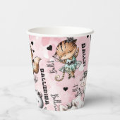 Ballerina dieren papieren bekers (Achterkant)