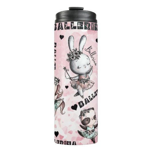 Ballerina dieren thermosbeker (Voorkant)