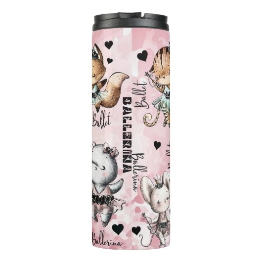 Ballerina dieren thermosbeker (Achterkant)