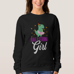 Ballerina Dinosaur Meisje   Ballet Danser Grafisch Trui